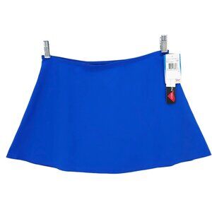 NWT KARLA COLLETTO Cover Up Skirt Basin A-Line COBALT BLUE Stretch Size SMALL